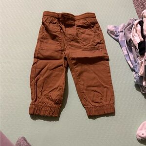 jumping beans Rust Brown Elastic-Waist Cargo Joggers